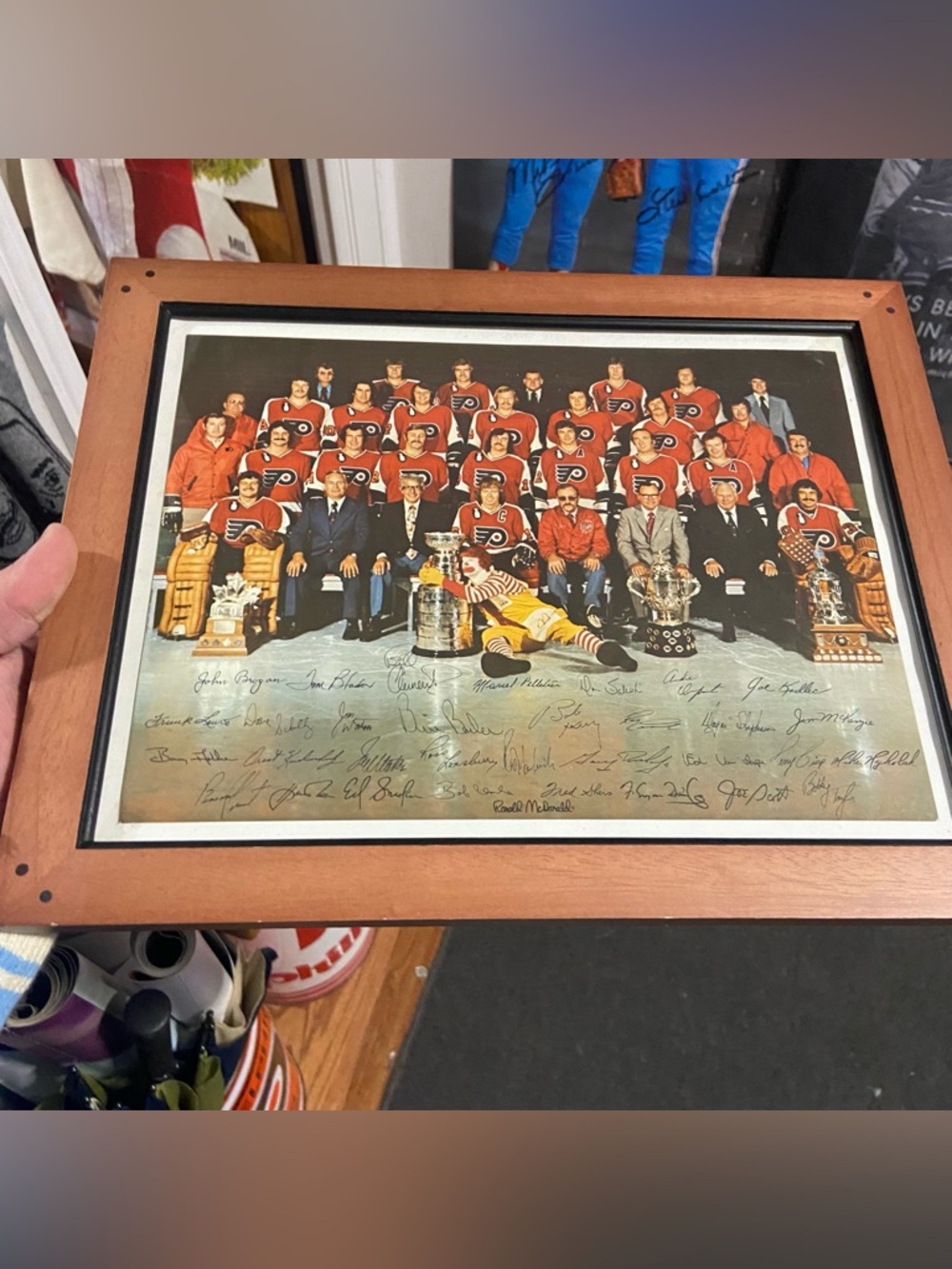 Vintage 1974 Philadelphia Flyers Stanley Cup Champions Picture